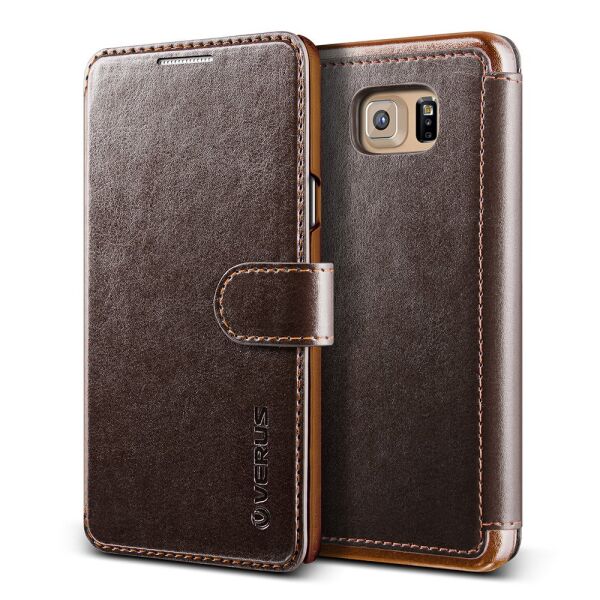 Verus Galaxy Note 5 ile Uyumlu Case Dandy Layered Kılıf Dark Brown