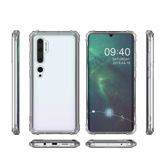 Blogy Note 10 Pro ile Uyumlu Crystal Fit Kılıf Crystal Clear