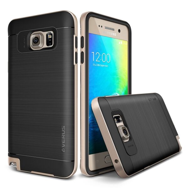 Verus Galaxy Note 5 ile Uyumlu High Pro Shield Series Kılıf Renk  Shine Gold