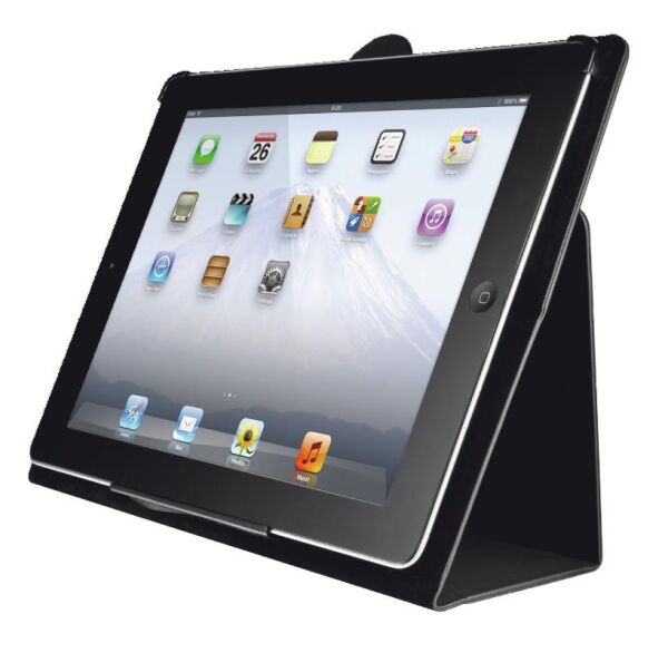 Trust 18481 Slimline Folio Stand iPad 2 ile Uyumlu Tablet Kılıfı Siyah
