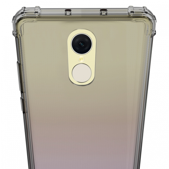 Blogy Red MI 5 Plus ile Uyumlu Crystal Fit Kılıf Smoke Black