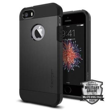 Spigen iPhone 5,5s,SE ile Uyumlu Kılıf Tough Armor Black