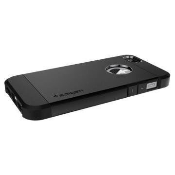 Spigen iPhone 5,5s,SE ile Uyumlu Kılıf Tough Armor Black