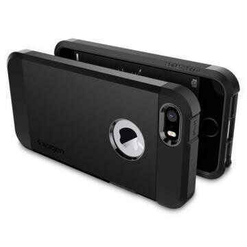 Spigen iPhone 5,5s,SE ile Uyumlu Kılıf Tough Armor Black