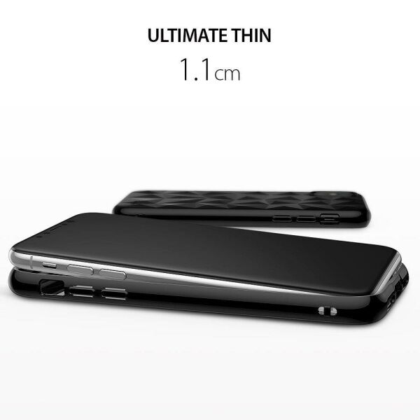 Ringke Air Prism 3D Elmas Yansıması iPhone XS ile Uyumlu KIlıf Ink Black