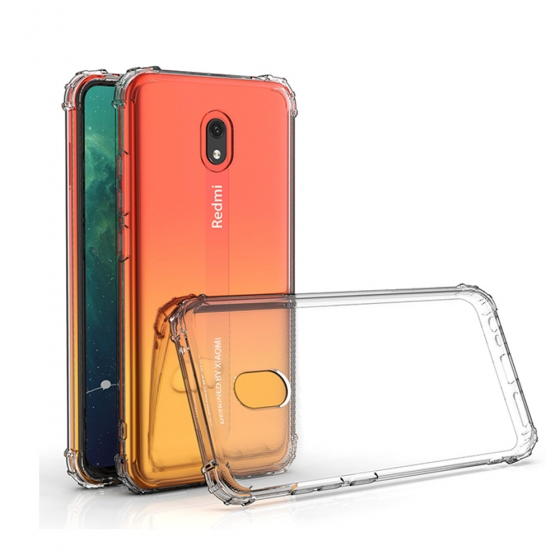 Blogy RedMi 8A ile Uyumlu Crystal Fit Kılıf Crystal Clear