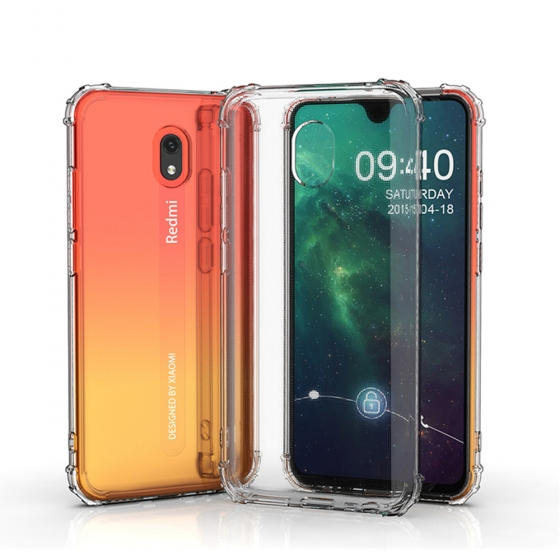 Blogy RedMi 8A ile Uyumlu Crystal Fit Kılıf Crystal Clear
