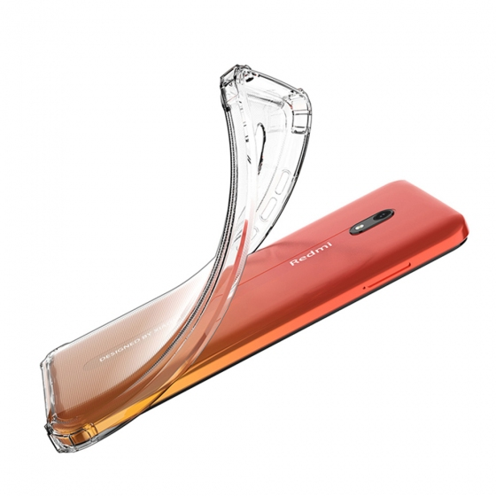 Blogy RedMi 8A ile Uyumlu Crystal Fit Kılıf Crystal Clear