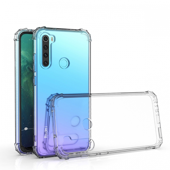 Blogy RedMi Note 8 ile Uyumlu Crystal Fit Kılıf Crystal Clear