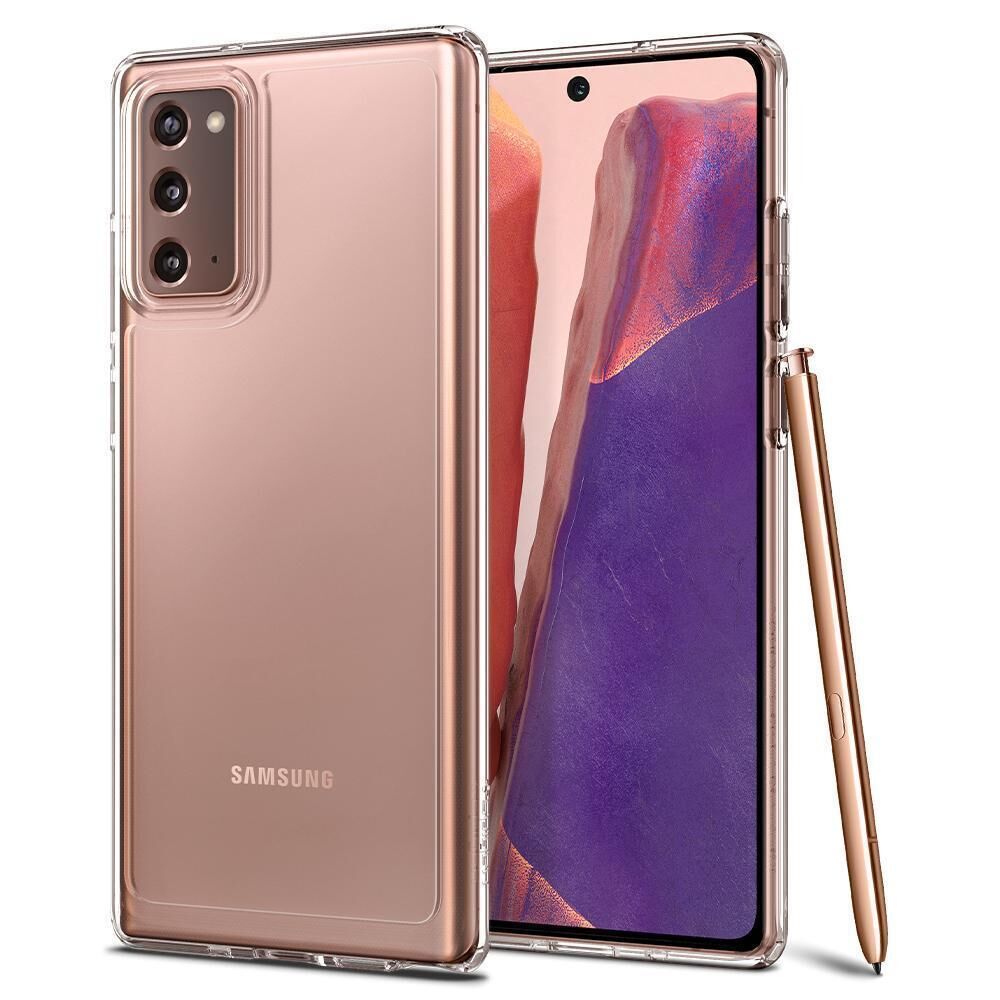 Spigen Galaxy Note 20 ile Uyumlu Kılıf Crystal Hybrid Crystal Clear