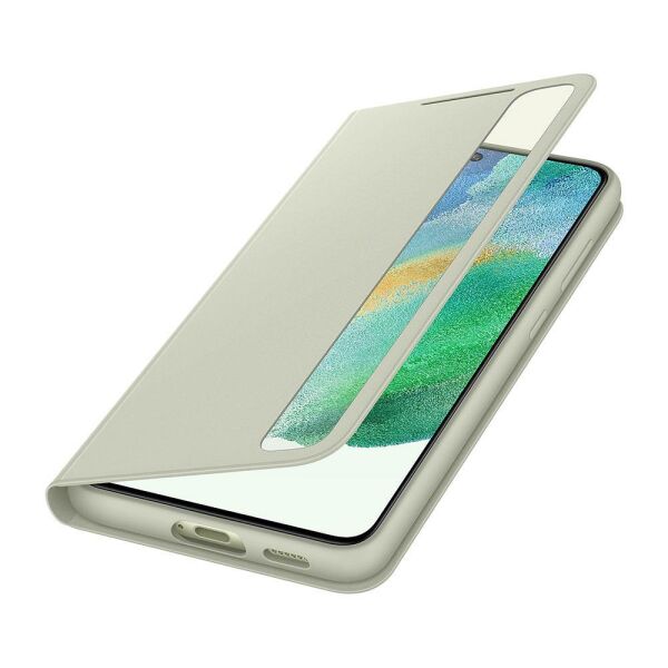 Galaxy S21 FE ile Uyumlu Smart Clear View Kılıf-Nane EF-ZG990CMEGTR