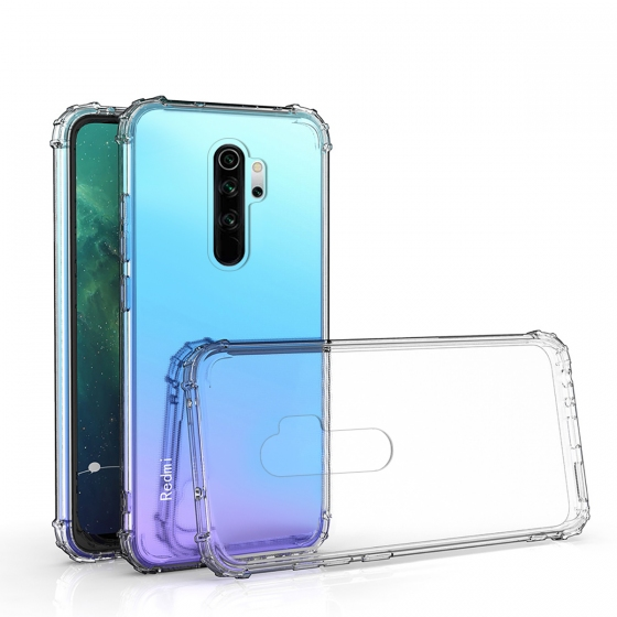 Blogy RedMi Note 8 Pro ile Uyumlu Crystal Fit Kılıf Crystal Clear