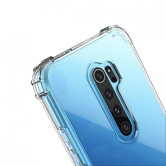 Blogy RedMi Note 8 Pro ile Uyumlu Crystal Fit Kılıf Crystal Clear