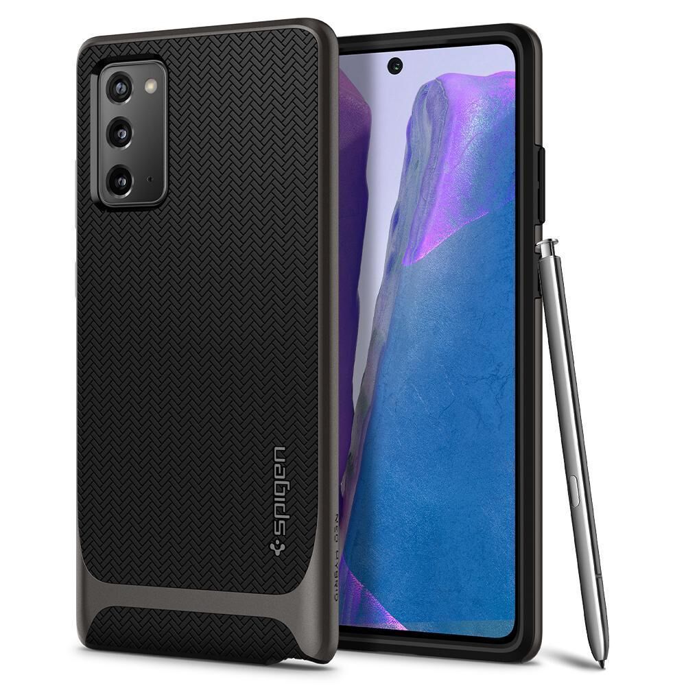 Spigen Galaxy Note 20 ile Uyumlu Kılıf Neo Hybrid Gunmetal