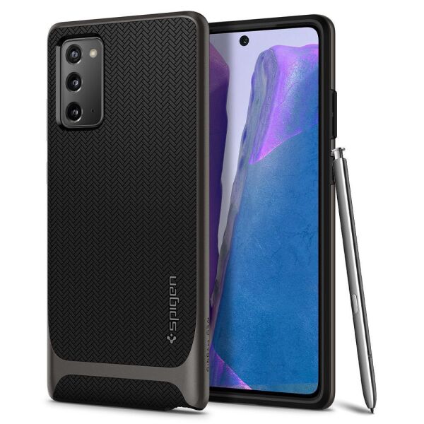Spigen Galaxy Note 20 ile Uyumlu Kılıf Neo Hybrid Gunmetal