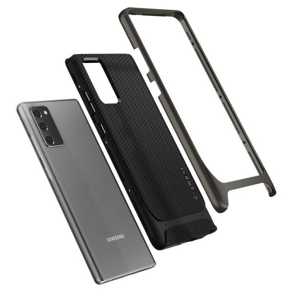 Spigen Galaxy Note 20 ile Uyumlu Kılıf Neo Hybrid Gunmetal