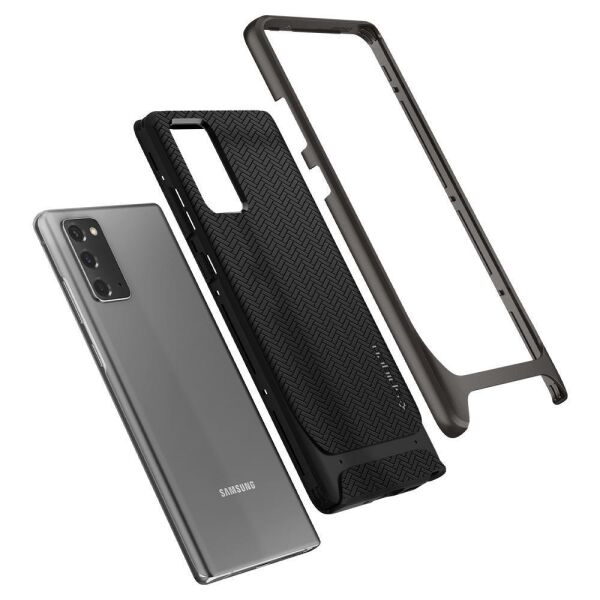 Spigen Galaxy Note 20 ile Uyumlu Kılıf Neo Hybrid Gunmetal
