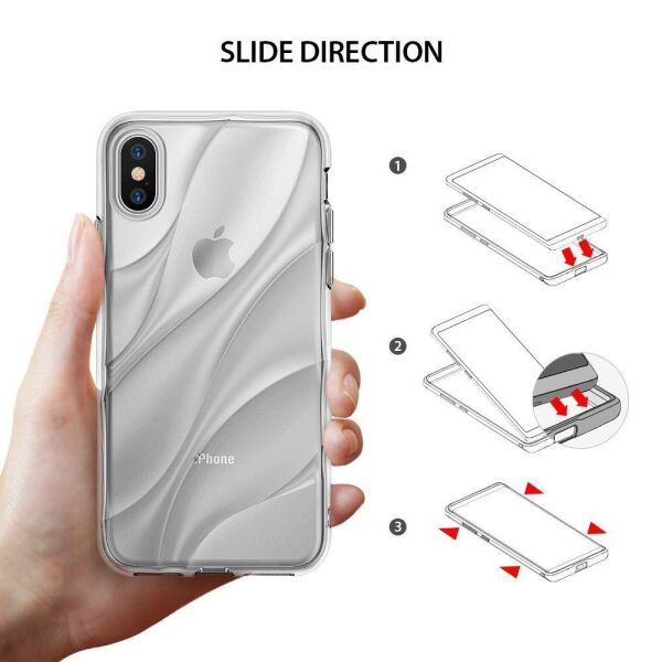 Ringke Flow iPhone XS ile Uyumlu KIlıf Crystal Clear