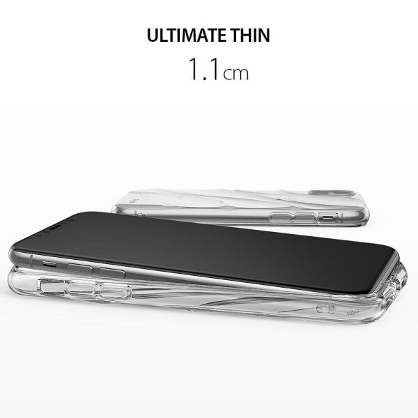 Ringke Flow iPhone XS ile Uyumlu KIlıf Crystal Clear