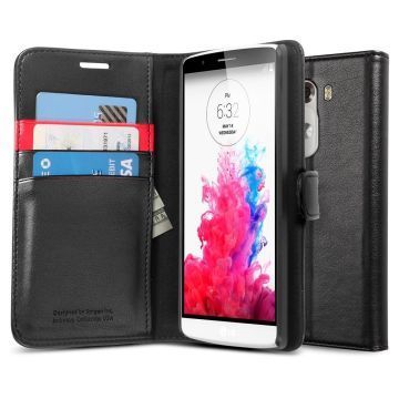 Spigen G3 ile Uyumlu Kılıf Slim Wallet S Cüzdan Black