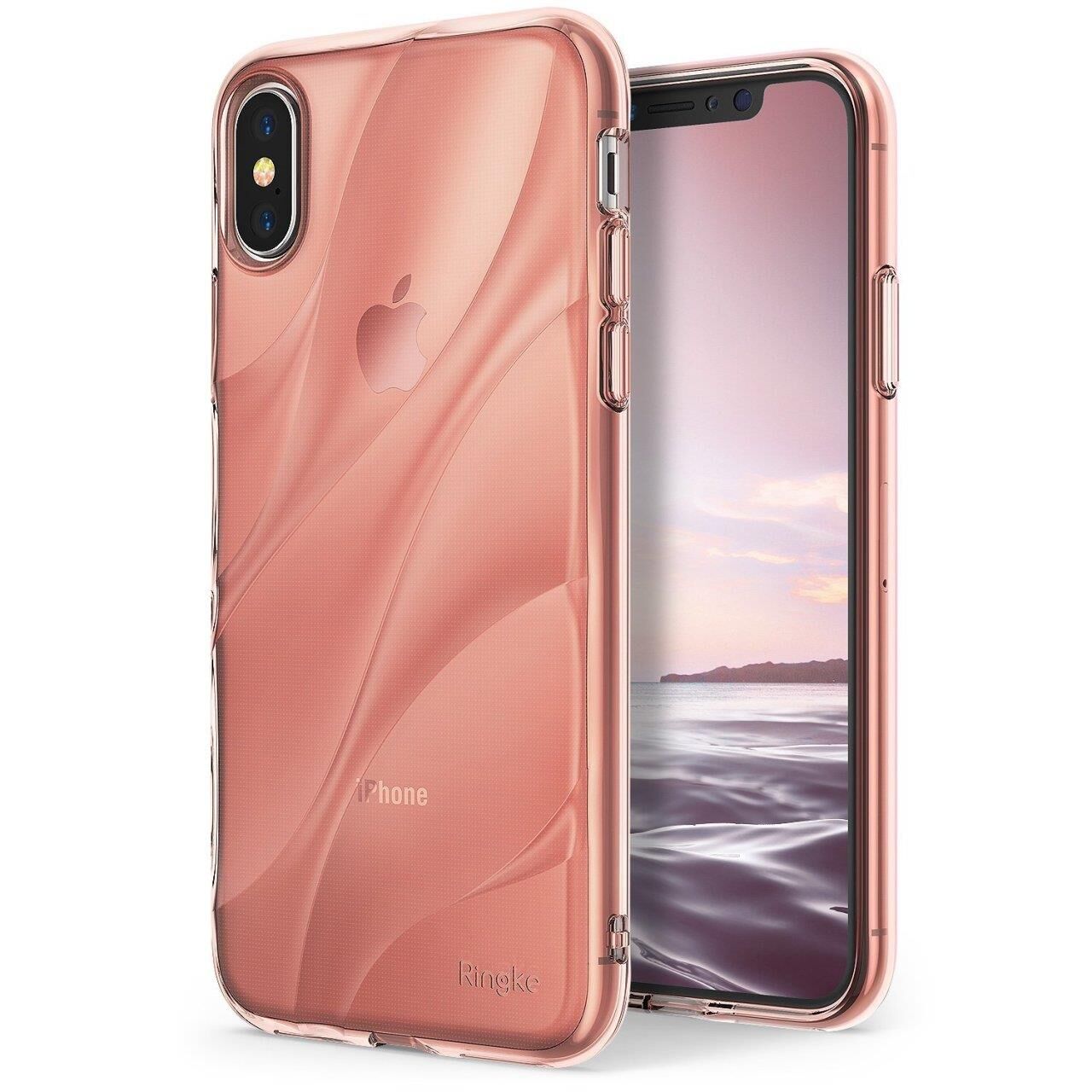 Ringke Flow iPhone XS ile Uyumlu KIlıf Rose Gold