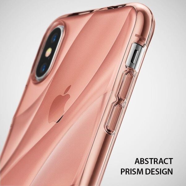 Ringke Flow iPhone XS ile Uyumlu KIlıf Rose Gold