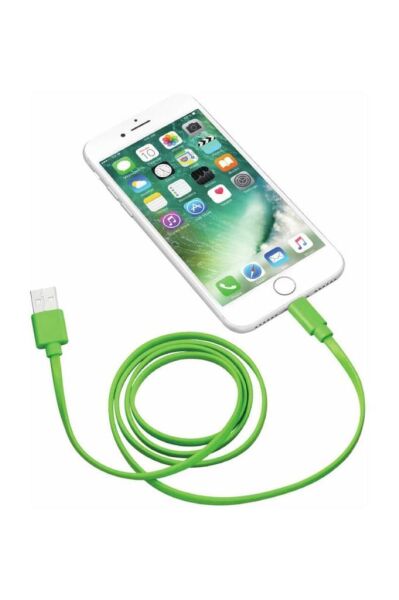 Trust 20130 Flat Lightning Kablo 1m Yeşil