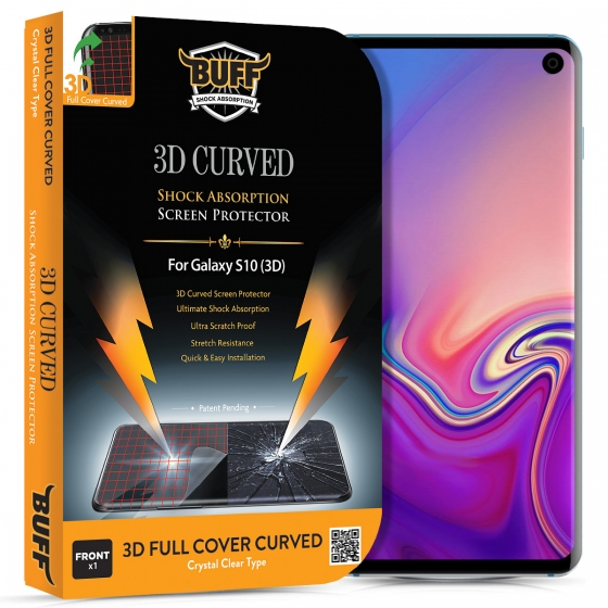 Buﬀ Galaxy S10 3D ile Uyumlu Ekran Koruyucu