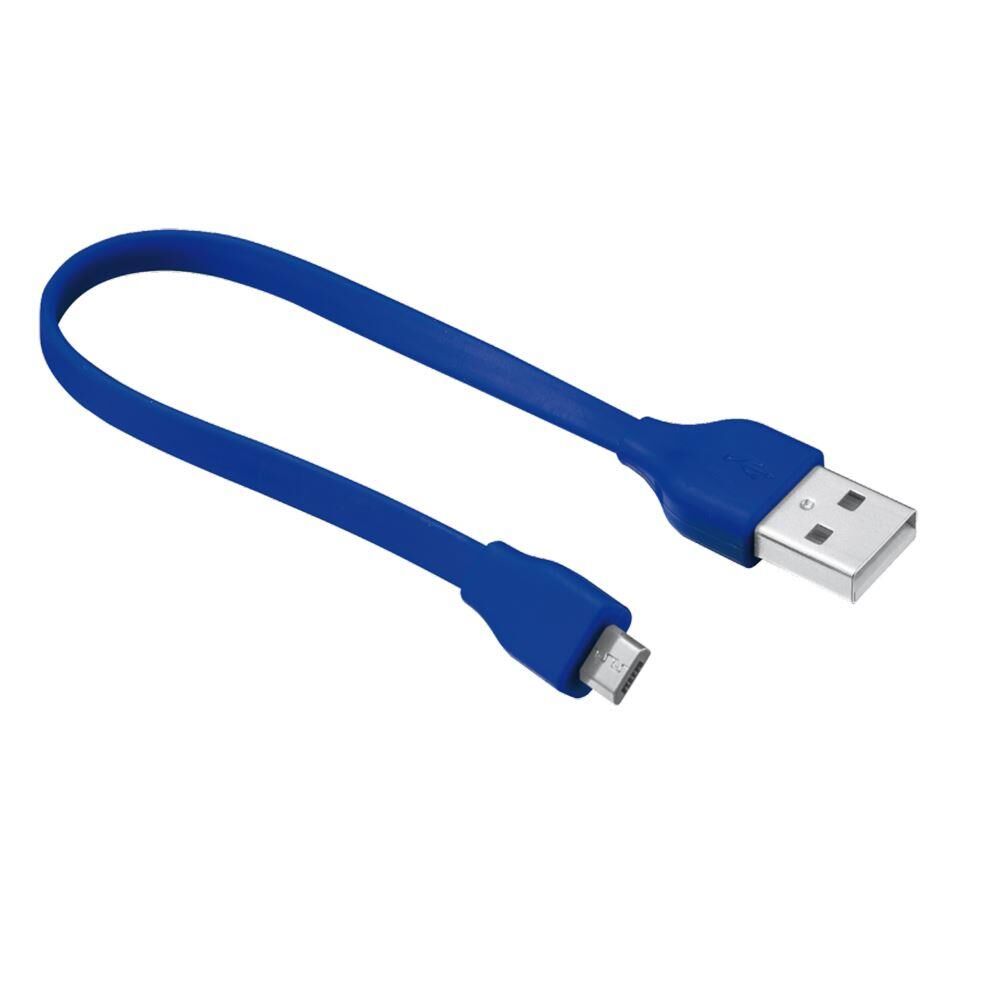 Trust 20140 Flat Mikro USB Kablo 20 cm Mavi
