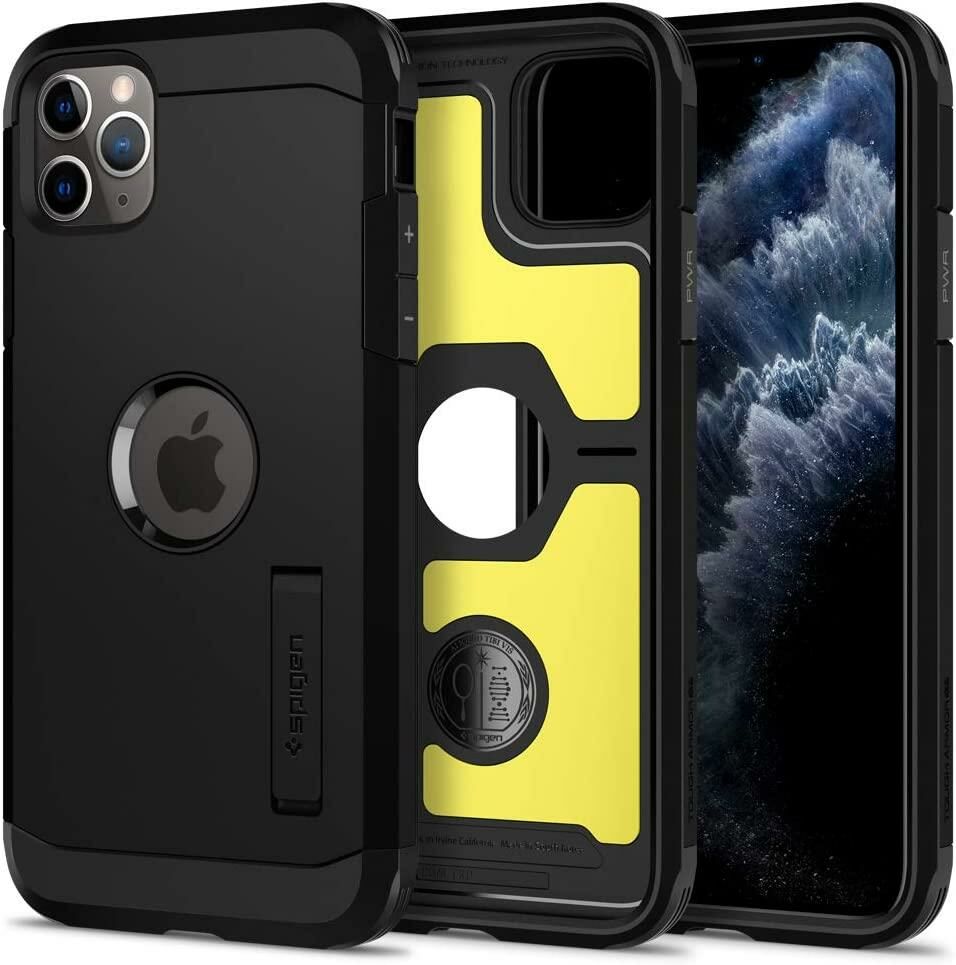 Spigen iPhone 11 Pro ile Uyumlu Kılıf Tough Armor XP Black