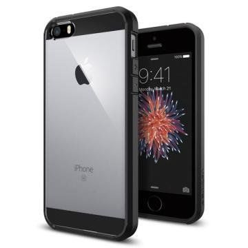 Spigen iPhone 5,5s,SE ile Uyumlu Kılıf Ultra Hybrid Black