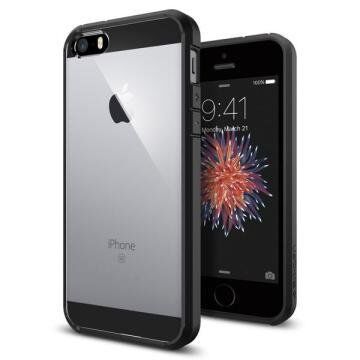 Spigen iPhone 5,5s,SE ile Uyumlu Kılıf Ultra Hybrid Black
