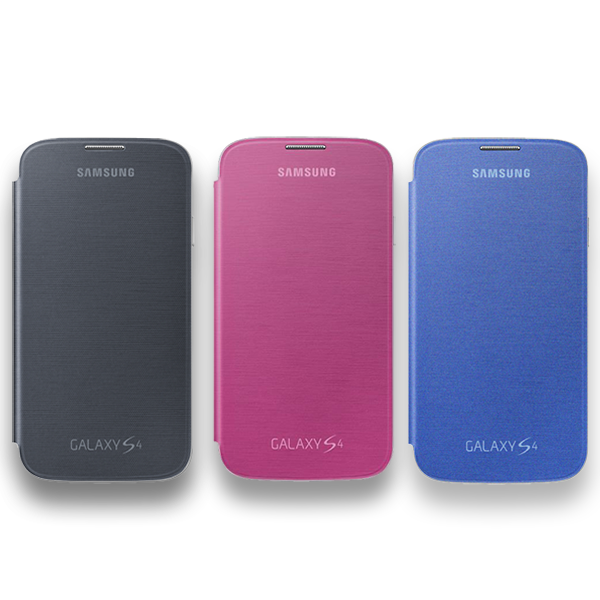 Galaxy S4 i9500 ile Uyumlu Flip Cover Kılıf 3'lü Paket