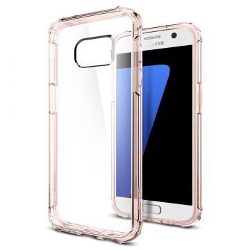 Spigen Galaxy S7 ile Uyumlu Kılıf Crystal Shell Rose Crystal