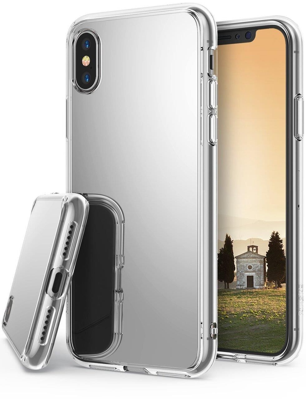 Ringke Mirror Fusion iPhone XS ile Uyumlu Aynalı Kılıf Silver