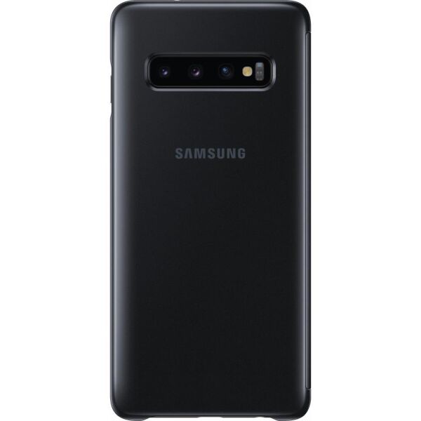 Galaxy S10 ile Uyumlu Clear View KılıfSiyah EF-ZG973CBEGWW