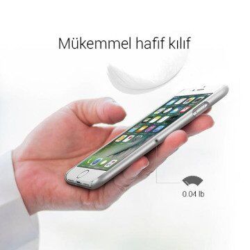 Spigen iPhone 7 Plus ile Uyumlu Kılıf Thin Fit Ultra İnce Satin Silver (Out)