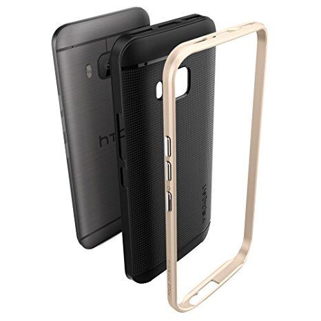 Spigen One M9 ile Uyumlu Kılıf Neo Hybrid Champagne Gold