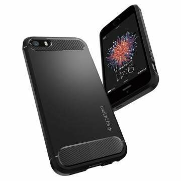 Spigen iPhone 5,5s,SE ile Uyumlu Kılıf Rugged Armor