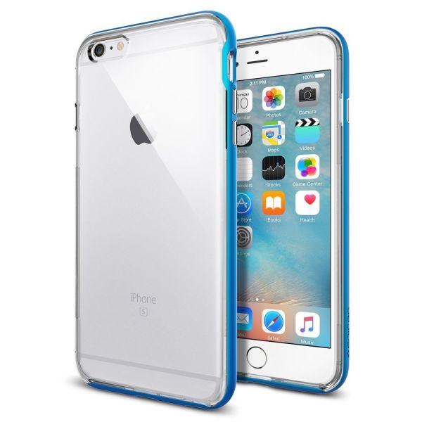Spigen iPhone 6s Plus/6 Plus ile Uyumlu Kılıf Neo Hybrid EX Electric Blue (Out)