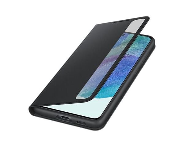 Galaxy S21 FE ile Uyumlu Smart Clear View Kılıf-Siyah EF-ZG990CBEGTR