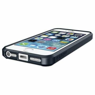 Spigen iPhone 5,5s,SE ile Uyumlu Kılıf Ultra Hybrid Metal Slate