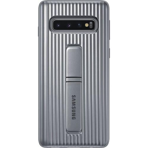 Galaxy S10 ile Uyumlu Protective Standing Cover Gümüş EF-RG973CSEGWW