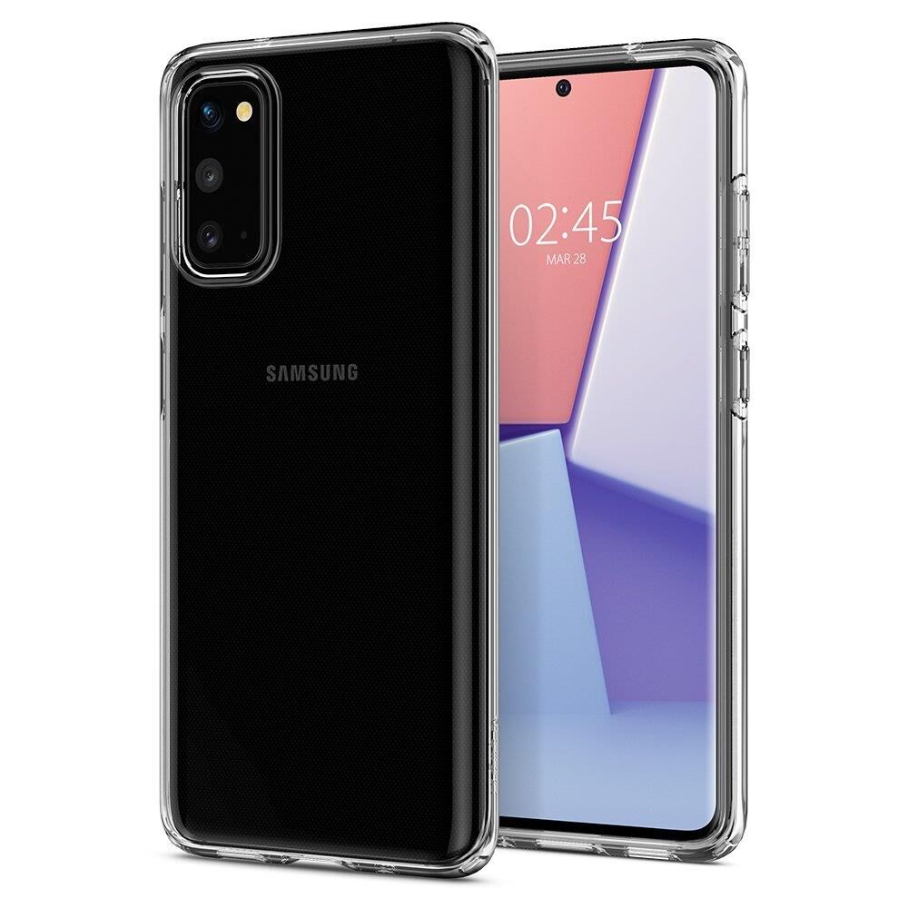 Spigen Galaxy S20 ile Uyumlu Kılıf Crystal Flex Crystal Clear