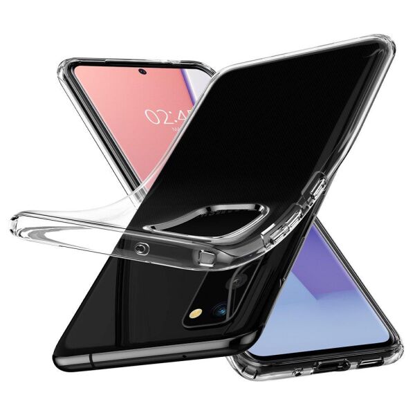 Spigen Galaxy S20 ile Uyumlu Kılıf Crystal Flex Crystal Clear