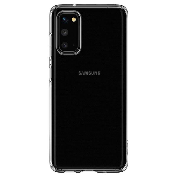 Spigen Galaxy S20 ile Uyumlu Kılıf Crystal Flex Crystal Clear