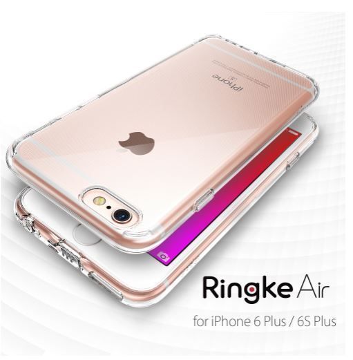 Ringke Air iPhone 6s Plus/ 6 Plus ile Uyumlu KIlıf Crystal Clear Ultra Hafif Esnek İnce Şeffaf Transparan