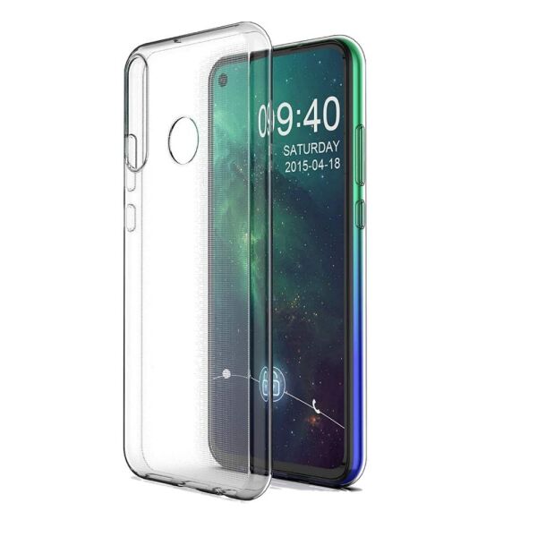 P40 Lite E ile Uyumlu Ultra Slim Silikon Kılıf Şeffaf
