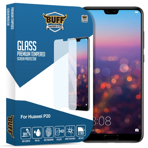 Buﬀ P20 ile Uyumlu Glass Ekran Koruyucu