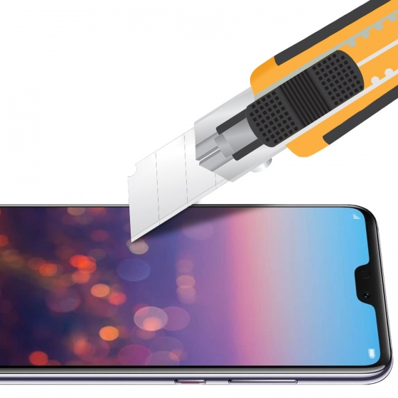 Buﬀ P20 ile Uyumlu Glass Ekran Koruyucu